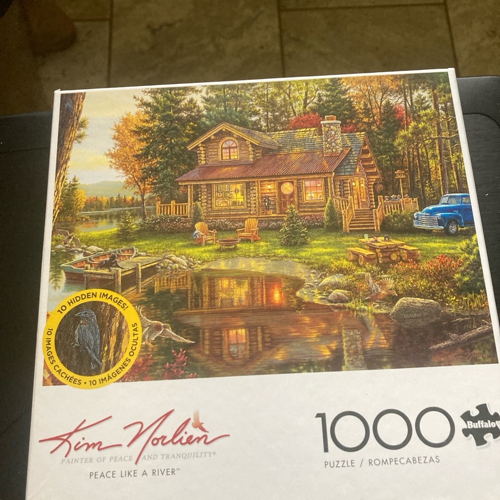 Buffalo David Bitton Tranquil Cabin Jigsaw Puzzle - 1000 Pieces